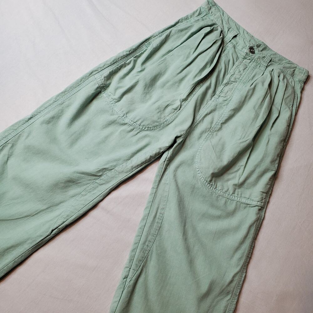 Free People Women's Size XS Clover Dropped Harem Trousers Light Green OB2465705